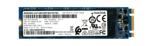 SanDisk SSD X600 128GB TLC SATA III M.2 SD9SN8W-128G-1001