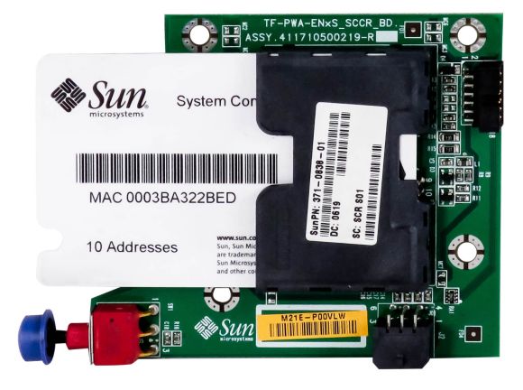 SUN 371-0838-01 SYSTEM CONFIGURATION CARD READER SUNFIRE V240