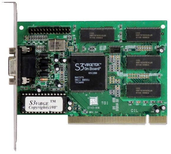 S3 VIRGE/DX 2MB CTV2-51A PCI D-SUB