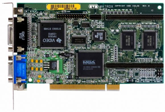 MATROX MGA-2064W 2MB MGA-MIL/2/HP5 PCI 576-06 WRAM