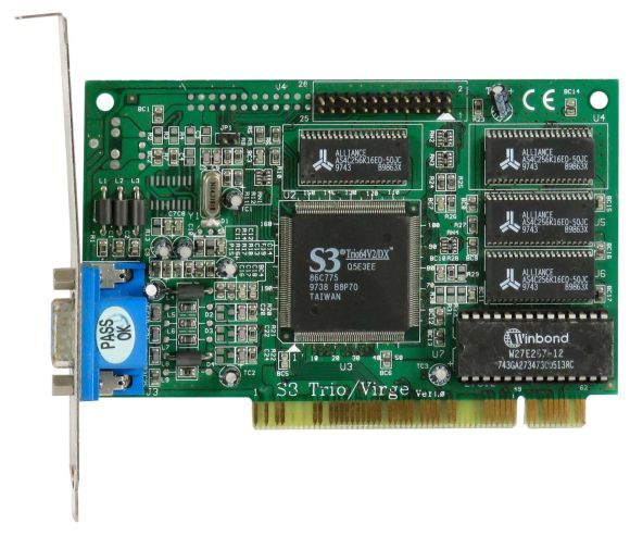 S3 TRIO64V2/DX 2MB TRIO/VIRGE PCI D-SUB