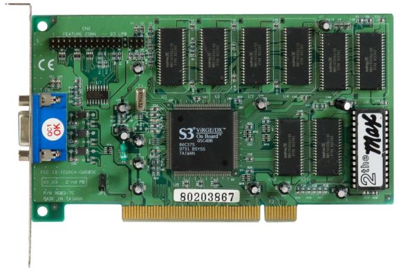 S3 VIRGE/DX 2MB 9503-75 PCI D-SUB EDO