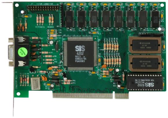 XGL SIS 6202 2MB GS6202P PCI FPM D-SUB