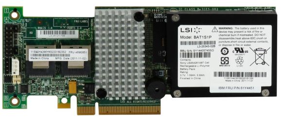 IBM 46M0851 ServeRAID M5015 SAS/SATA PCIe + BBU
