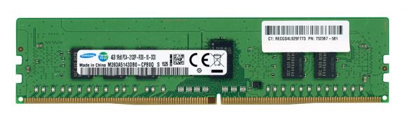 SAMSUNG M393A5143DB0-CPB0Q 752367-581 DDR4 4GB 2133MHz ECC