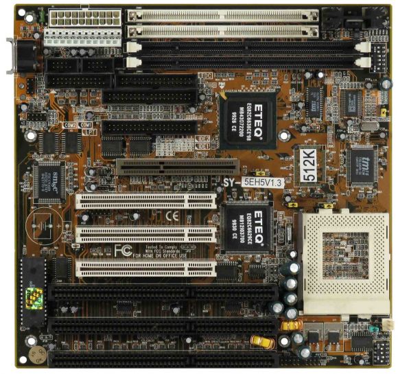 SOYO SY-5EH5 V1.3 SOCKET 7 SDRAM SIMM AGP PCI ISA