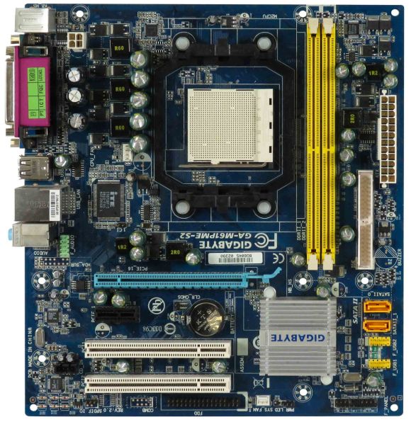 GIGABYTE GA-M61PME-S2 s.AM2 DDR2 PCIe PCI