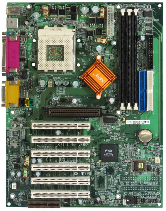MSI K7T TURBO VER: 3 s462 MOTHERBOARD SDRAM PCI AGP