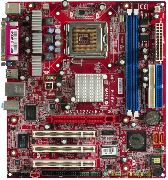 MSI MS-7222 VER:1 MOTHERBOARD s775 DDR2 PM8PM