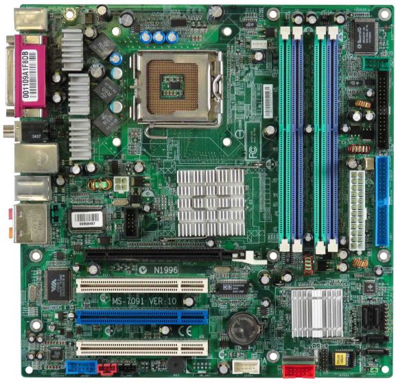 MSI MS-7091 VER:10 s.775 DDR PCI-E PCI