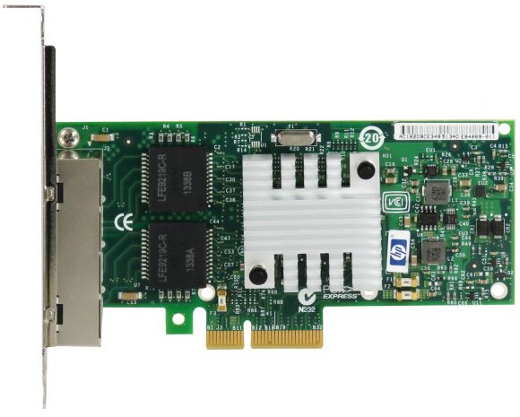 HP NC365T 593743-001 QUAD PORT 1Gbps PCIe