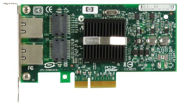 HP 412651-001 DUAL PORT GIGABIT RJ-45 PCIe LOW PROFILE