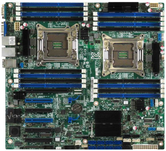 INTEL E99552-507 S2600CP 2x LGA 2011 16x DDR3 6x PCIe 14x SATA 