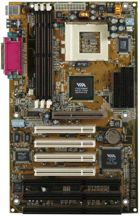 CHAINTECH 597AT/598AT  K6XV3+ C/512K SOCKET 7 3x SDRAM AGP 4x PCI 3x ISA