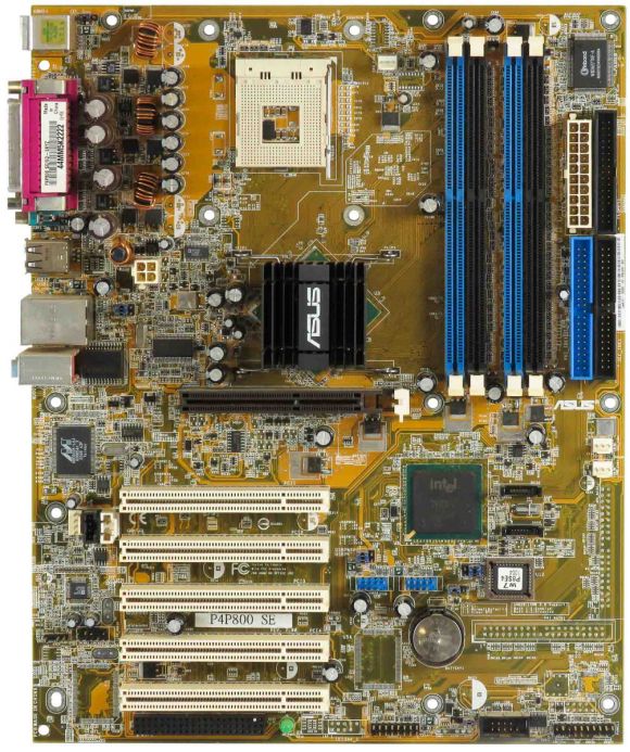 ASUS P4P800S-E DELUXE MOTHERBOARD ATX mPGA478 DDR AGP PCI