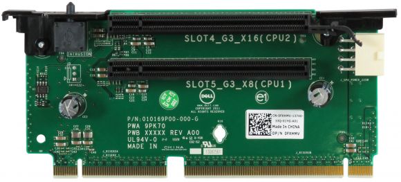 DELL 0FXHMV RISER 2x PCIe X16  POWEREDGE R720 R720XD 9PK70