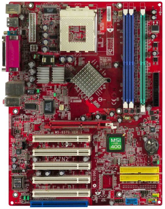 MSI MS-6570 VER:1 K7N2 s.462 DDR AGP PCI