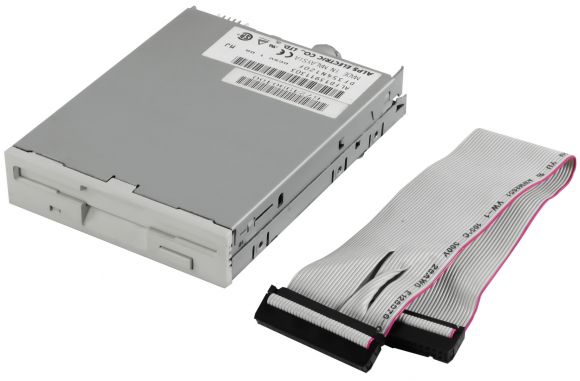 ALPS FLOPPY DISK DRIVE 1.44 MB 3.5'' WHITE + FLOPPY CABLE