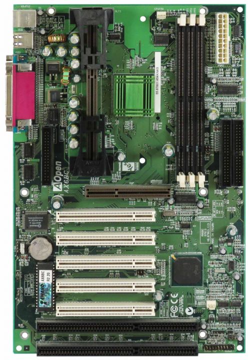 AOPEN AX6BC 48.87863.013 MOTHERBOARD SLOT 1 SDRAM ISA PCI