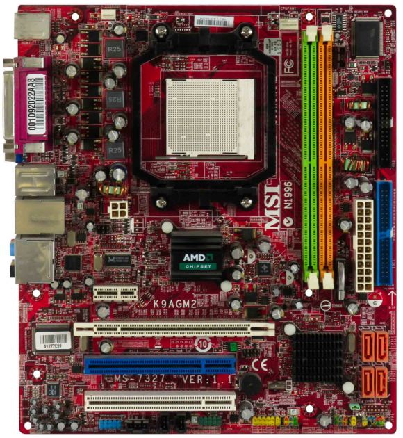 MSI MS-7327 K9AGM2 s.AM2 DDR2 PCI-E PCI