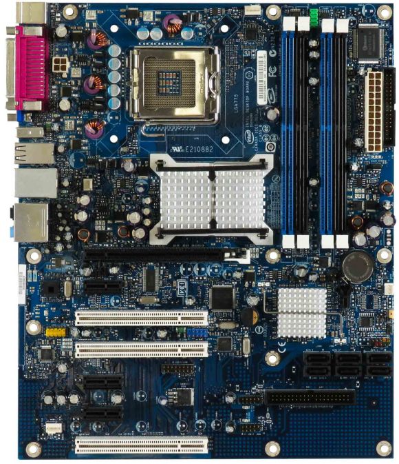 INTEL DG965WH D41692-306 LGA775 4x DDR2 PCIe PCI SATA IDE