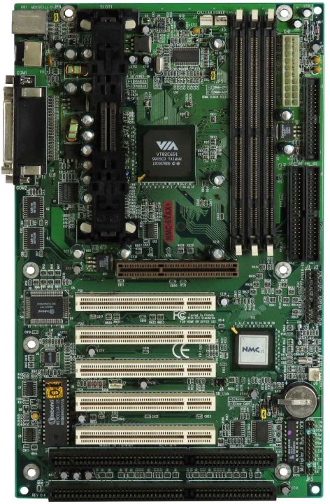 NMC NMC-6VAX+ SLOT 1 3x SDRAM AGP PCI ISA IDE/ATA