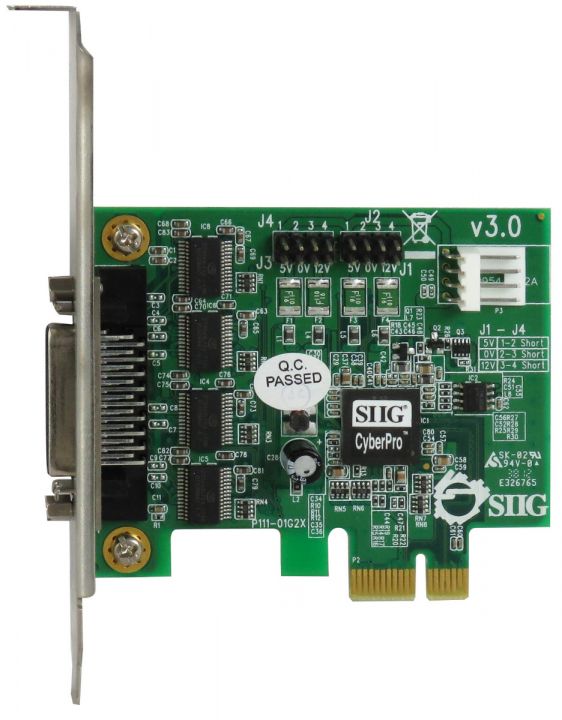 SIIG JJ-E40011-S3 DP CyberSerial 4S PCIe