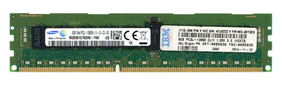 IBM 00D5038 47J0222 8GB DDR3 M393B1G70QH0-YK0 1600MHz ECC