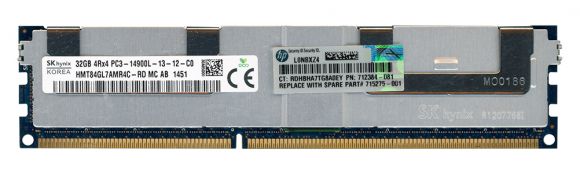 HP 712384-081 DDR3 32GB 1866MHz LR ECC HMT84GL7AMR4C-RD