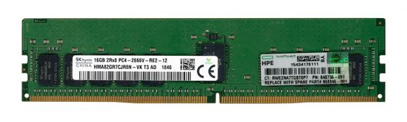 HP 840756-091 16GB DDR4 2666MHz REG ECC HMA82GR7CJR8N-VK