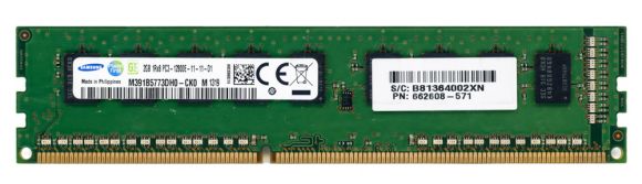 HP 662608-571 2GB DDR3 1600MHz ECC M391B5773DH0-CK0