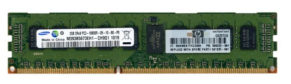 HP 500202-061 2GB DDR3 1333MHz REG ECC M393B5673EH1-CH9Q1