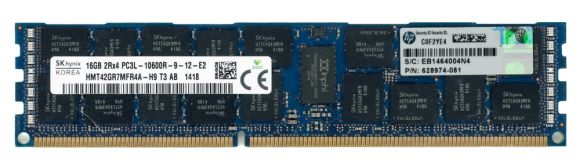 HP 628974-081 16GB DDR3 1333MHz REG ECC HMT42GR7MFR4A-H9