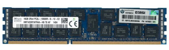 HP 647653-081 16GB DDR3 1333MHz REG ECC HMT42GR7AFR4A-H9