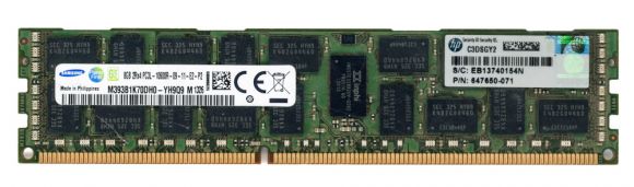 HP 647650-071 8GB DDR3 1333MHz REG ECC M393B1K70DH0-YH9Q9