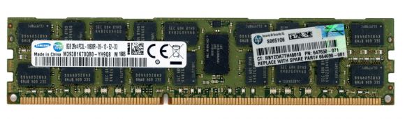 HP 647650-071 8GB DDR3 1333MHz REG ECC M393B1K70QB0-YH9Q8