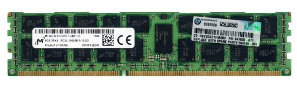 HP 647650-071 8GB DDR3 1333MHz REG ECC MT36KSF1G72PZ-1G4K1HE