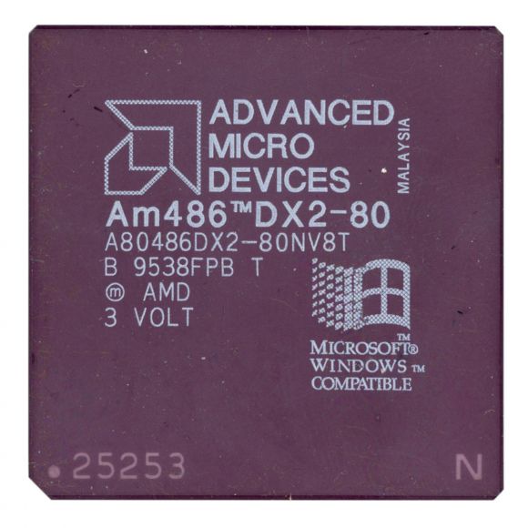 AMD 80486 A80486DX2-80NV8T 80MHz SOCKET 168