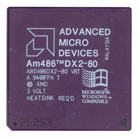 AMD 80486 A80486DX2-80V8T 80MHz SOCKET 168