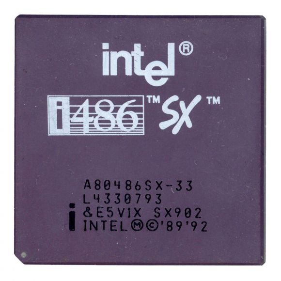 INTEL 80486 SX902 33MHz SOCKET 168 A80486SX-33