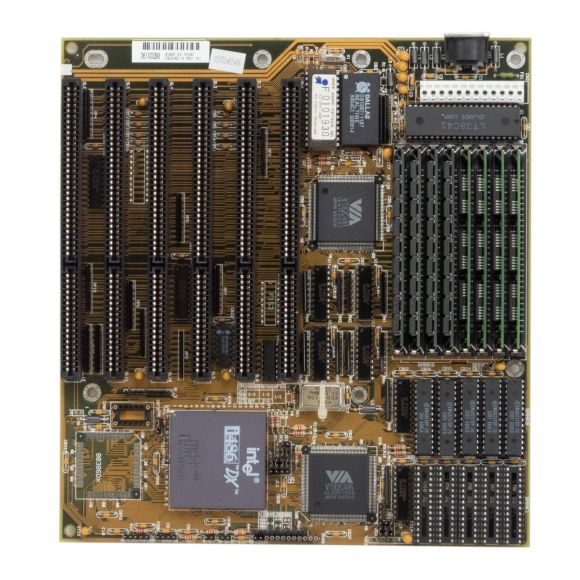 FIC 4386-33 VCHD SOCKET 1 ISA SIMM + RAM + INTEL CPU SX729