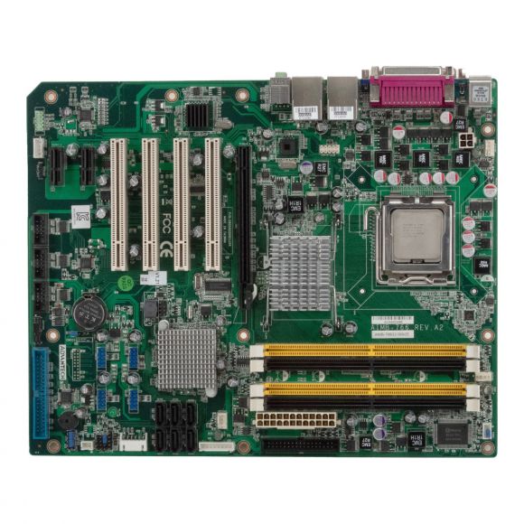 ADVANTECH AIMB-766 REV.A2 LGA 775 DDR2 PCIe PCI DUAL GIGABIT ETHERNET ATX