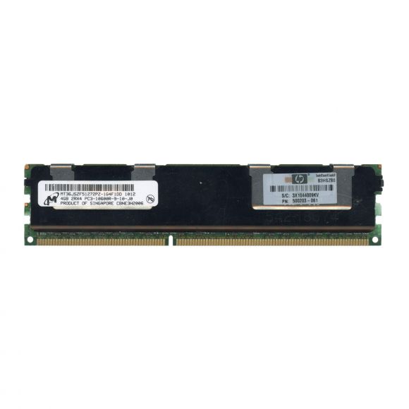 HP 500203-061 4GB DDR3 1333MHz REG ECC MT36JSZF51272PZ-1G4F1DD