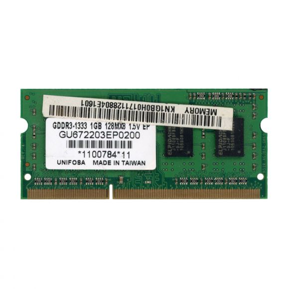 UNIFOSA GU672203EP0200 1GB DDR3 1333MHz 204-PIN SoDimm non-ECC