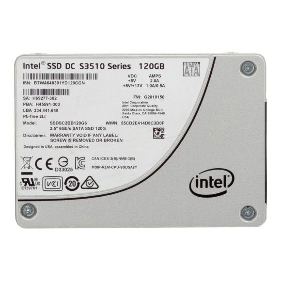 INTEL SSD DC S3510 SERIES 120GB MLC SATA III 2.5'' SSDSC2BB120G6