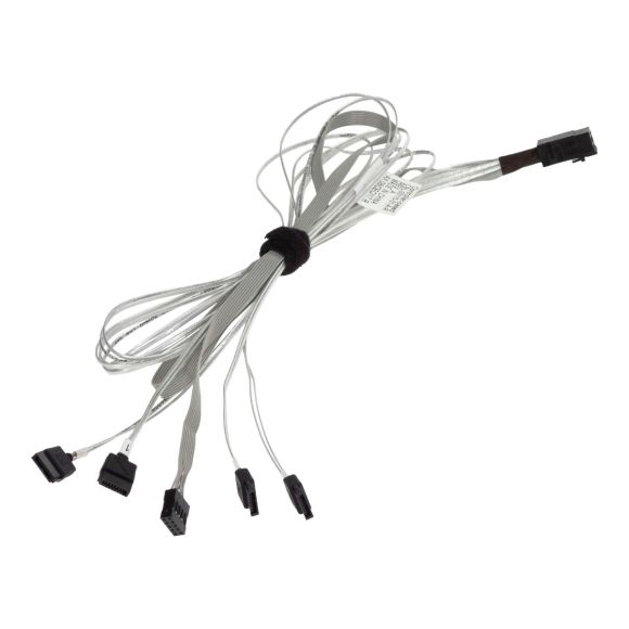 AMPHENOL mini SAS CABLE  CBL-00115-01-A-R - SFF-8643 TO 4x mini SATA WITH SFF-8448 SIDEBAND 80CM