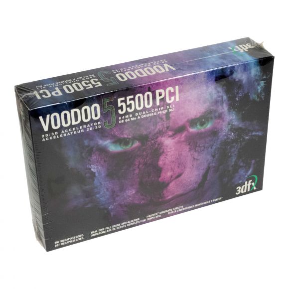 3DFX VOODOO 5 5500 64MB V555364-C 110-0896-131 PCI BOX