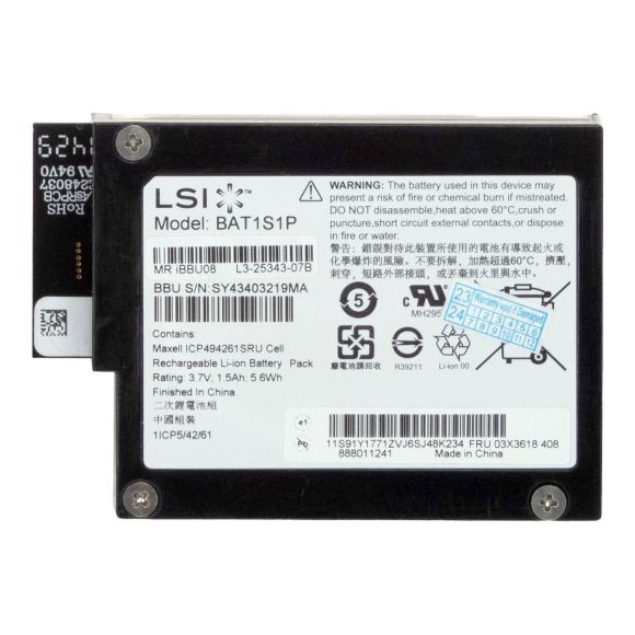 LENOVO 03X3618 BAT1S1P BATTERY PACK MODULE SR iBBU08 L4-25343-07B