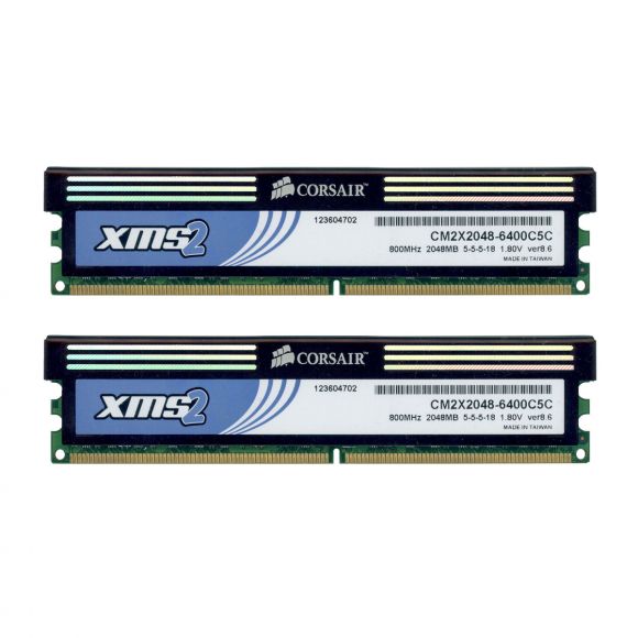 CORSAIR CM2X2048-6400C5C XMS2 4GB (2x2GB) DDR2 800MHz