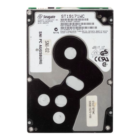 FUJITSU S26361-H273-V100 9.1GB 7.2K SCSI 3.5'' ST19171WC